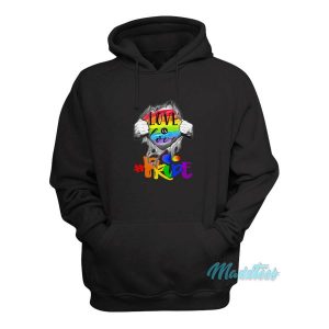 LGBT Love Is Love Pride Blood Inside Me Hoodie 2