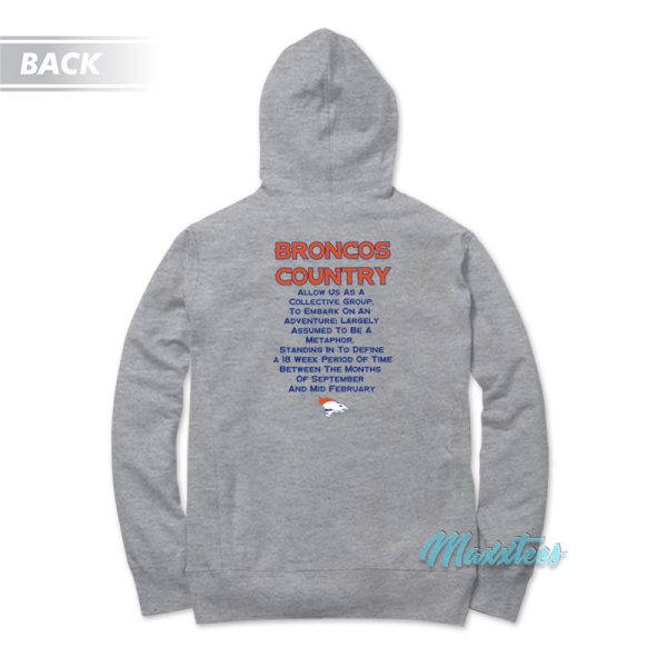 Let Ride Denber Boncos Broncos Country Hoodie