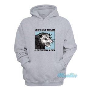 Lets Eat Trash And Get Hit By A Car Hoodie 1