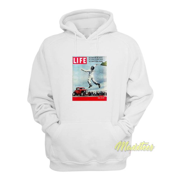 Life Magazine April 29 1957 Drag Racing Hoodie