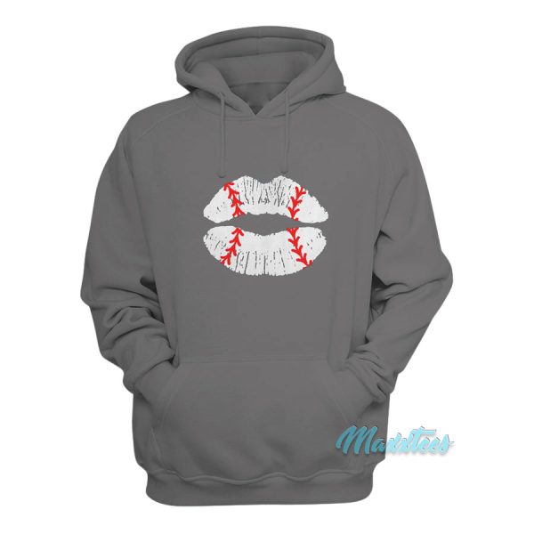 Lipstick Kiss Baseball Hoodie