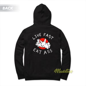 Live Fast Eat Ass Bunny Hoodie 1