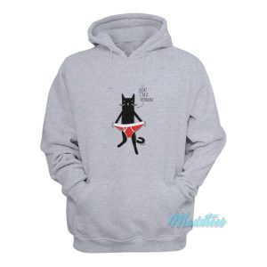 Look Im A Hooman Black Cat Underpants Hoodie 1