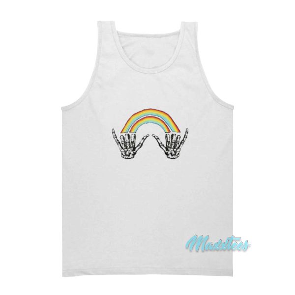 Louis Tomlinson Rainbow Skeleton Tank Top