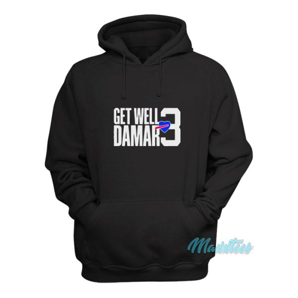 Love For 3 Get Well Damar Hamlin Hoodie