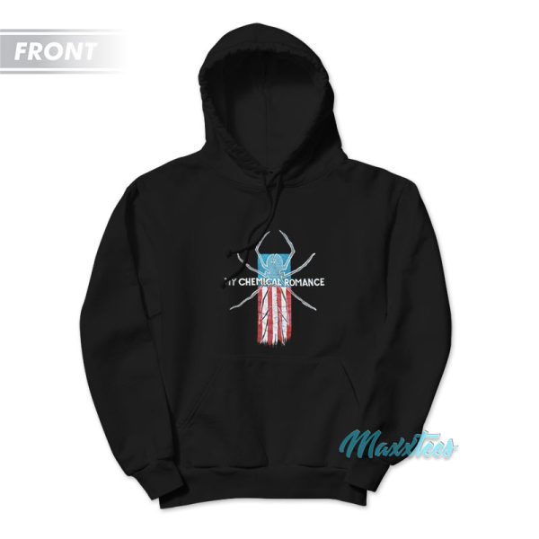 MCR Spider American Flag Skull Hoodie