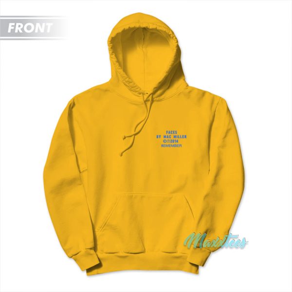 Mac Miller Faces Hoodie