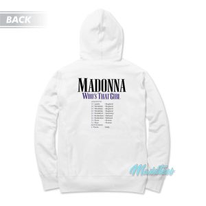 Madonna Eyes Whos That Girl World Tour Hoodie 2