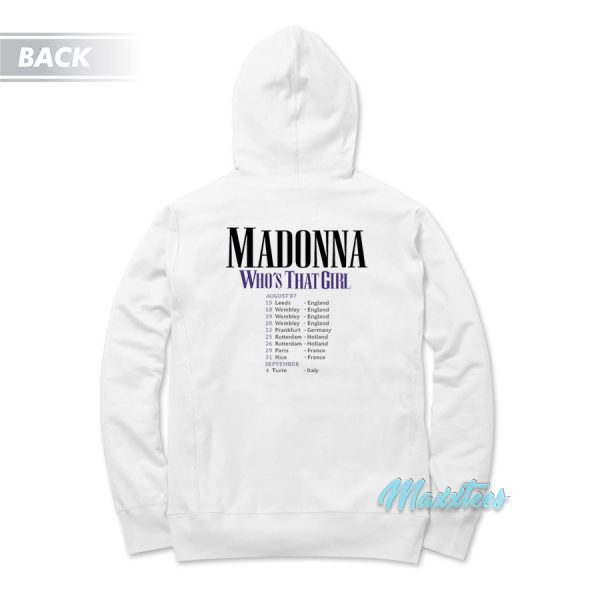 Madonna Eyes Who’s That Girl World Tour Hoodie