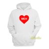Meh Valentine’s Day Heart Hoodie