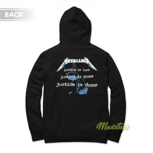 Metallica Alcoholica and Justice For All Hoodie 1