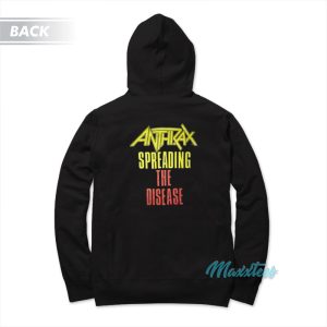 Mikey Way Anthrax Spreading The Disease Hoodie 1 Mikey Way Anthrax Spreading The Disease Hoodie 2