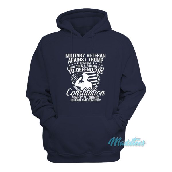 Military Veterans Against Trump Hoodie