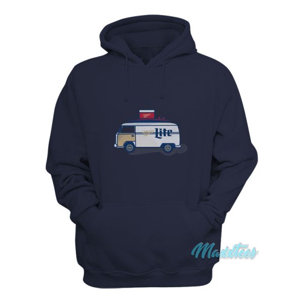 Miller Lite Beer Surf Cooler Van Hoodie