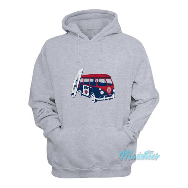 Miller Lite Beer Surfboard Van Hoodie