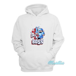 Minecraft Like A Boss Hoodie 1