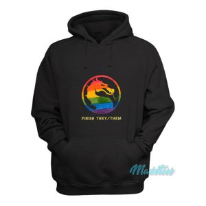 Mortal Kombat Pride Finish TheyThem Hoodie 1 Mortal Kombat Pride Finish TheyThem Hoodie 2