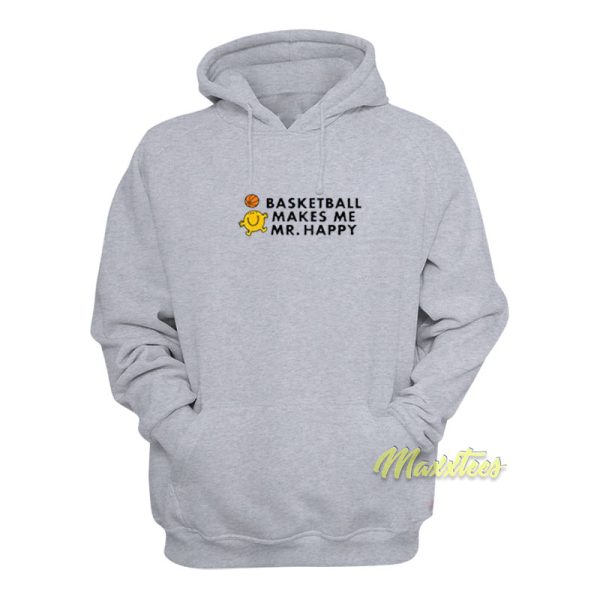 Mr Men Little Miss Basketball Makes Me Happy Hoodie