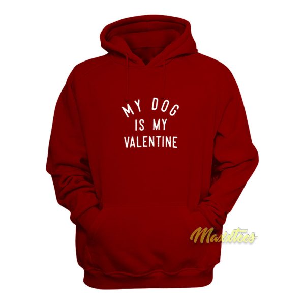 My Dog is My Valentine Hoodie