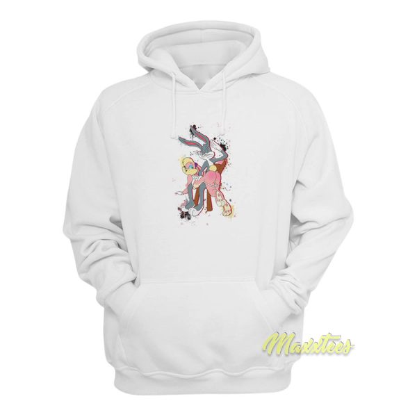 Naughty Bugs and Lola Bunny Butt Slap Hoodie