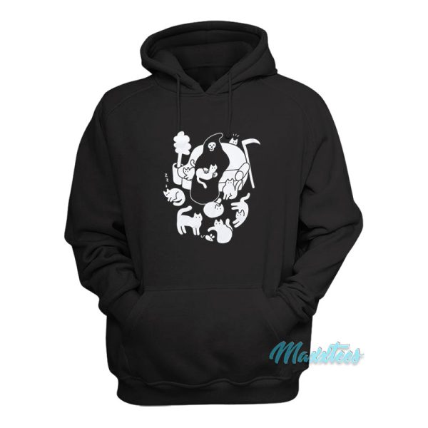 Nine Cat Lives And Death Hoodie