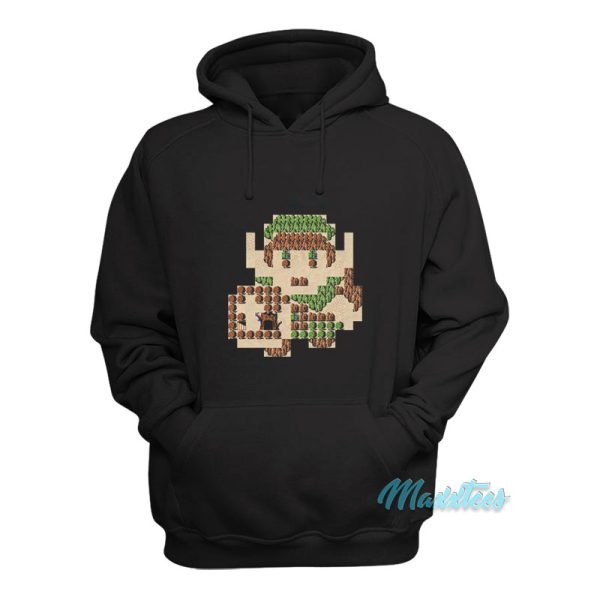 Nintendo Zelda 8 Bit Map Link Hoodie