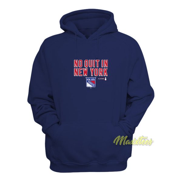 No Quit In New York Ranger Hoodie