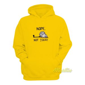 Nope Not Today Cat Hoodie 1