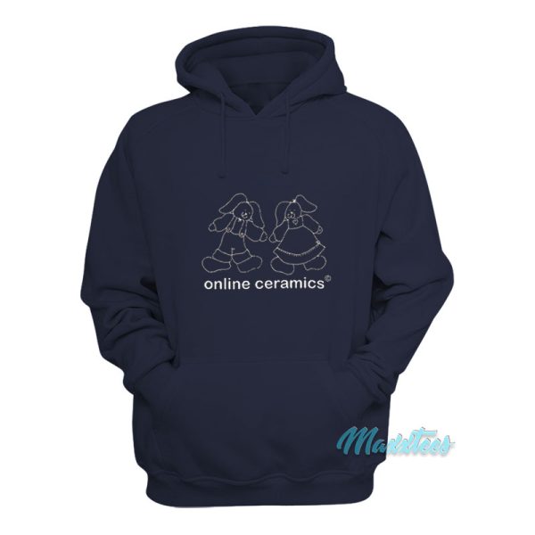 Online Ceramics Bunny Logo Hoodie