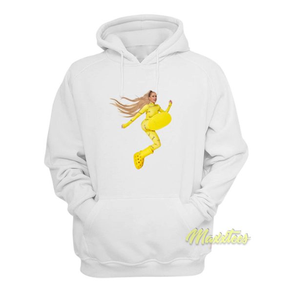 Paris Hilton Crocs Big Yellow Boot Hoodie