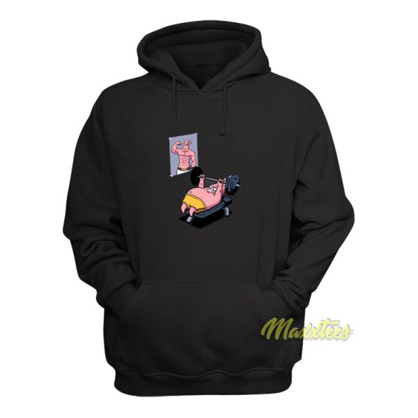 Patrick Star Working Out Majin Buu Hoodie