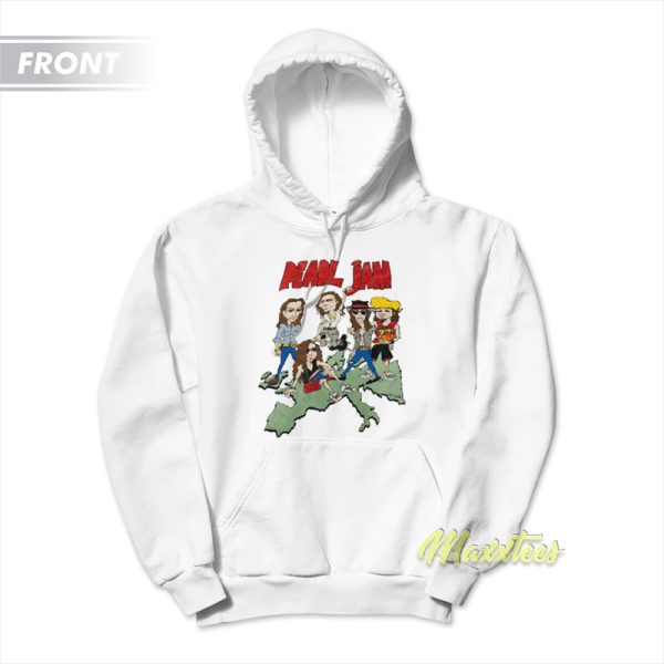 Pearl Jam World Jam 1991 1992 Ten Tour Hoodie