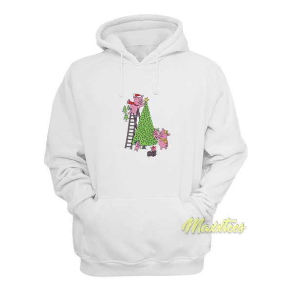 Percy Pig Christmas Tree Hoodie