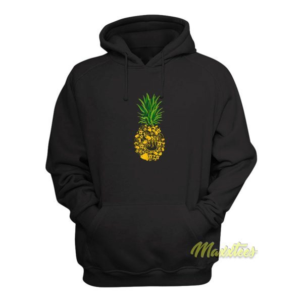 Pineapple Sloths Pineapple Shape Sloth Tropical Hoodie