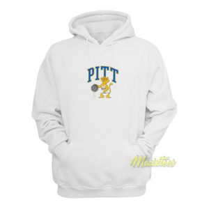 Pitt Football Guy Pitt Dribbling Panther Hoodie 2