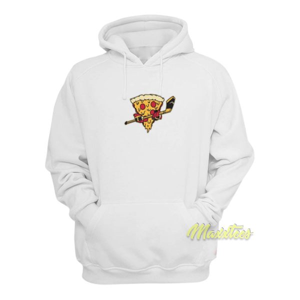 Pizza Ice Hockey Funny Hoodie