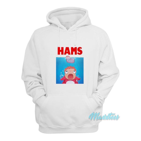 Ponyo Hams Jaws Parody Hoodie