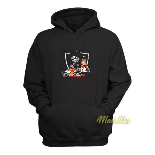 Raiders Grim Reaper vs Broncos Hoodie