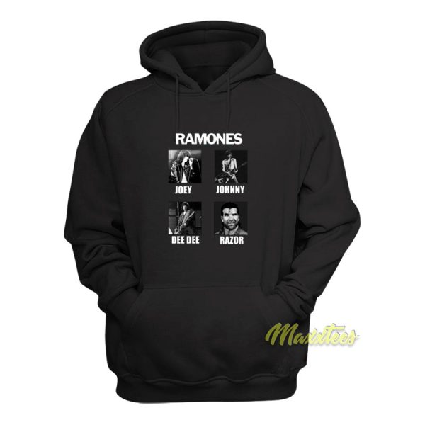 Ramones Joey Johnny Dee Razor Hoodie