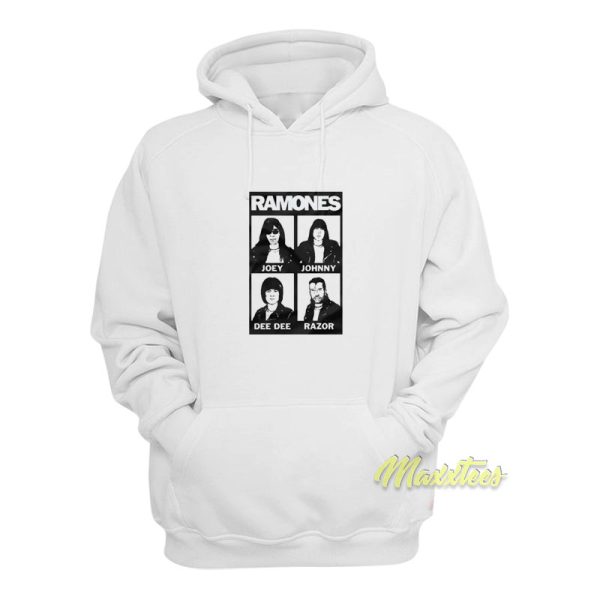 Ramones Razor Joey Johnny Dee Hoodie