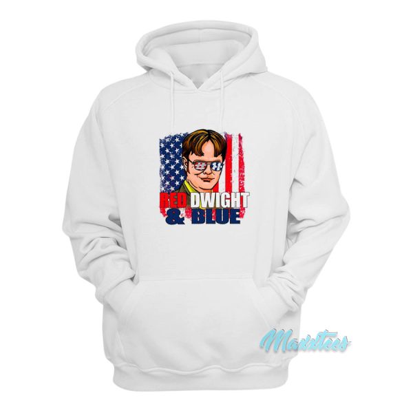 Red Dwight And Blue Hoodie