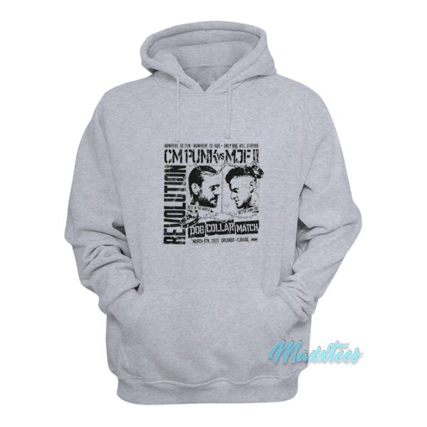 Revolution Cm Punk Vs MJF Dog Collar Match Hoodie