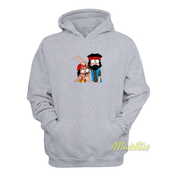 Rick and Morty X Cheech and Chong Logo Hoodie