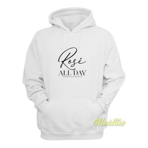 Rose All Day White Hoodie 1