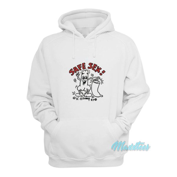 Safe Sex Dick Keith Haring 87 Hoodie