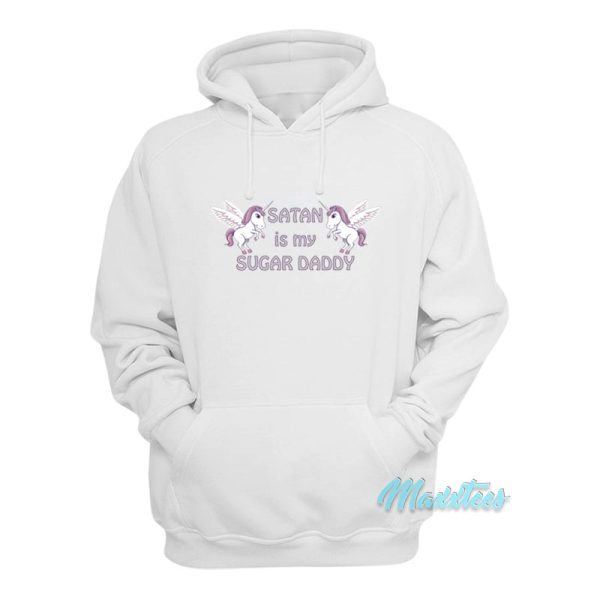 Satan Is My Sugar Daddy Unicorn Hoodie