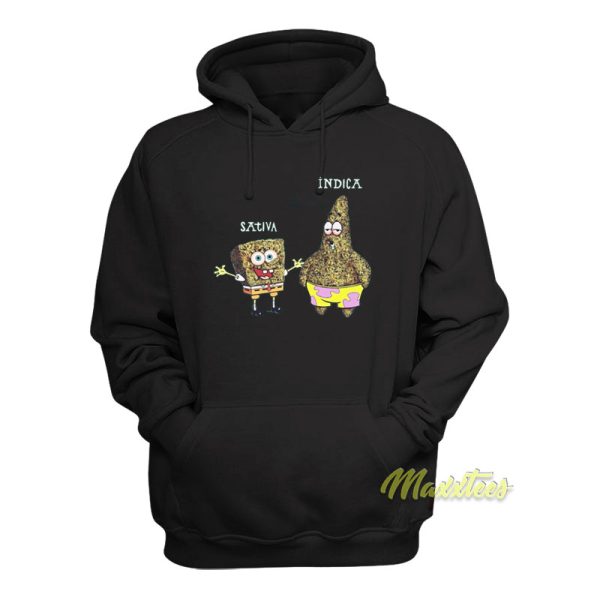 Sativa vs Indica Spongebob Hoodie