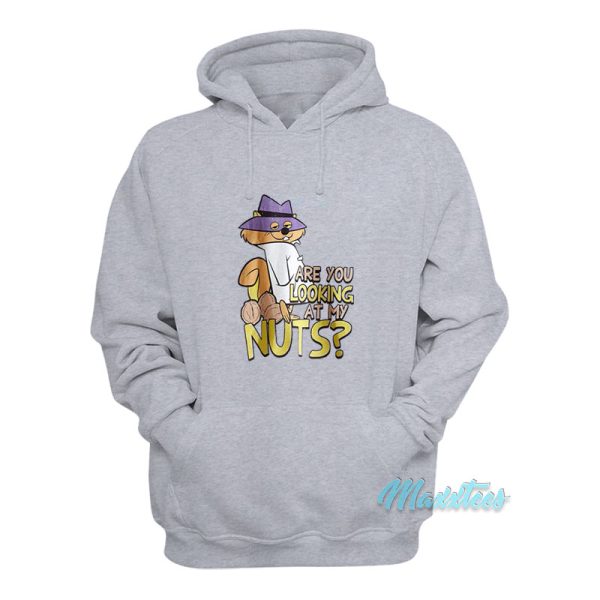 Secret Squirrel Are You Looking At My Nuts Hoodie