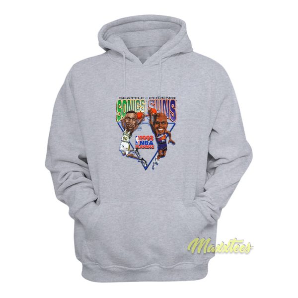 Shawn Kemp vs Charles Barkley Sonics Suns Hoodie