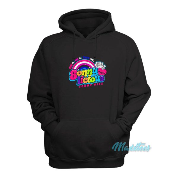 She Is He Is They Are Sonny Licious Sonny Kiss Hoodie